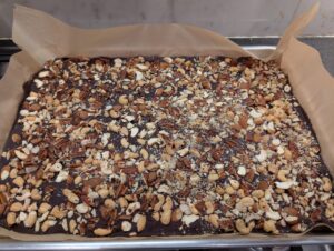 Salted chocolate nut bark