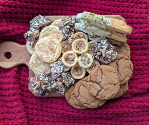 Not a food stylist, just a lady with a cozy blanket and lots of baked goods.