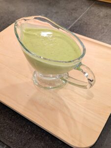 A zippy scape dressing