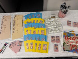 Cleveland's own Buckeyes shipped in special for the event! Looking so good amidst the bookish swag. :)